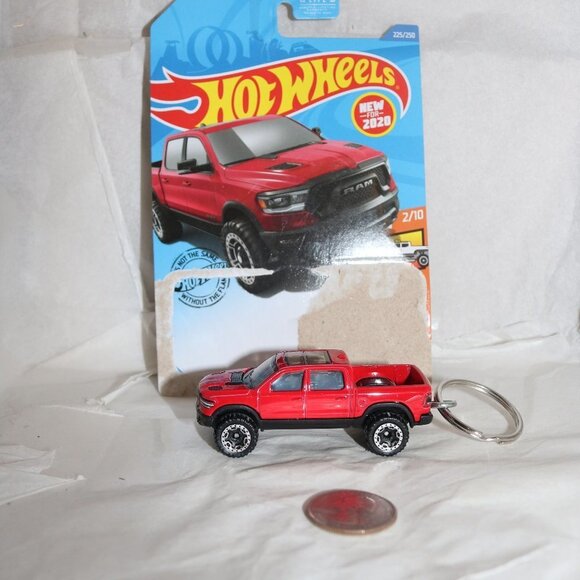 Hot Wheels Other - COPY - Hot Wheels Hot Trucks custom keychain red ram